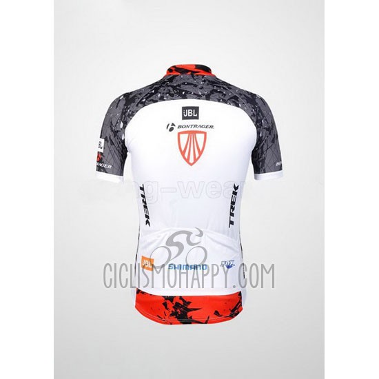Trek Cycling Jersey Bib Short 2012 Short Sleeve White and Gray